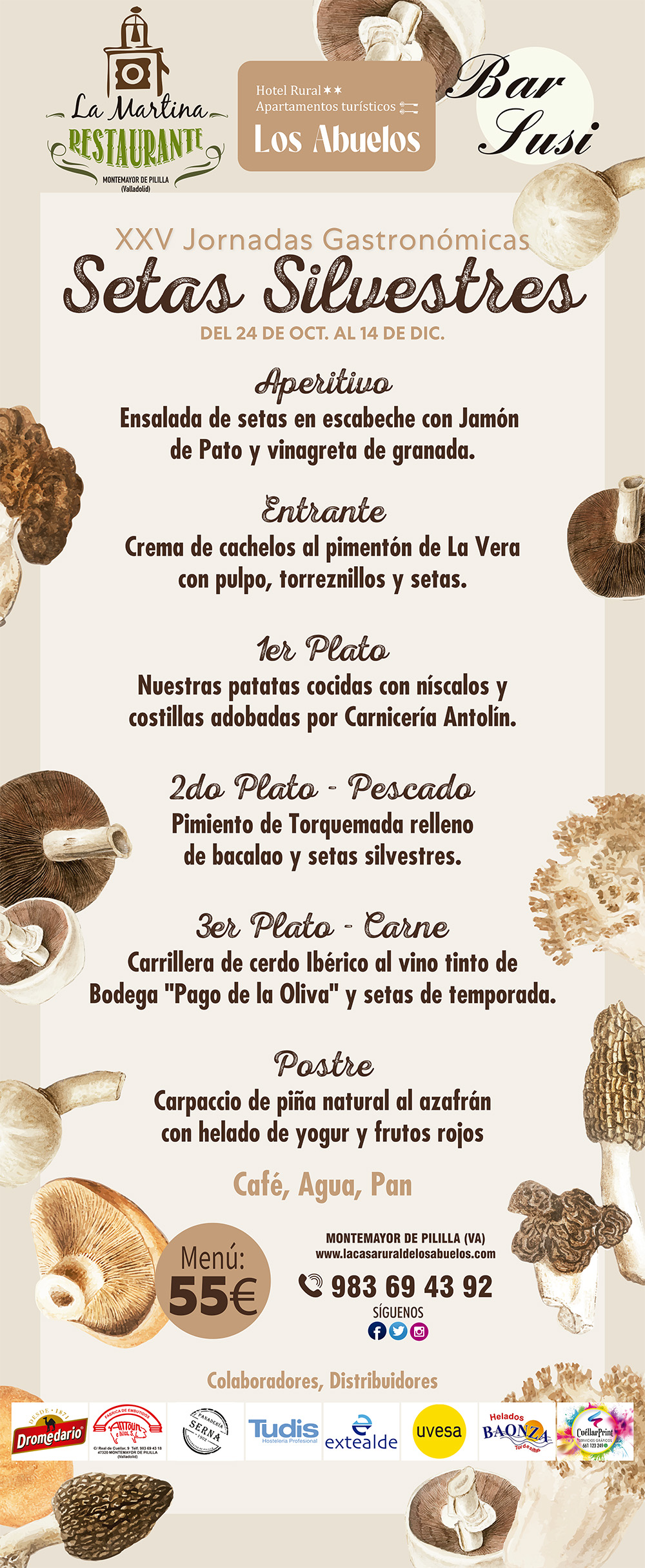 Rte La Martina Jornadas Setas Cartel 2025